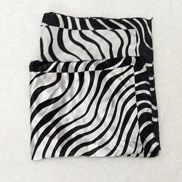 Psychadelic Zebra Print Square Scarf - Picture 4 of 4